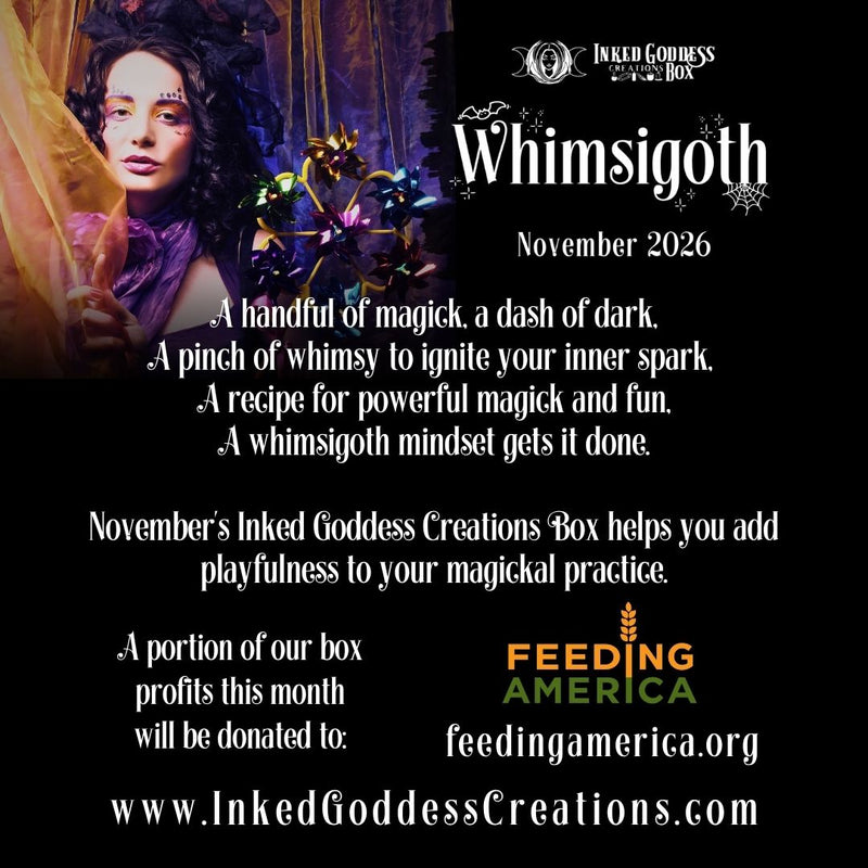 Load image into Gallery viewer, Whimsigoth- November 2026 Inked Goddess Creations Box theme
