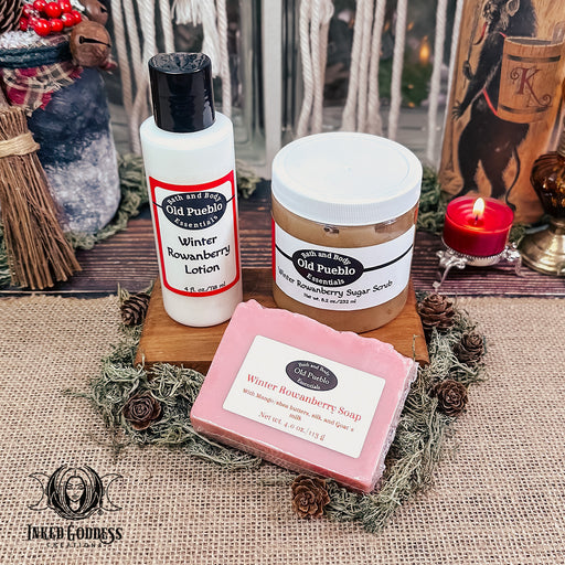 Winter Rowanberry Comfort Set- Soap, Sugar Scrub, & Lotion