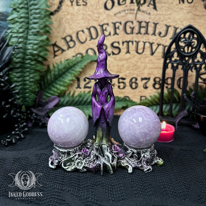 Load image into Gallery viewer, Witch Double Sphere Holder for Duality Magick
