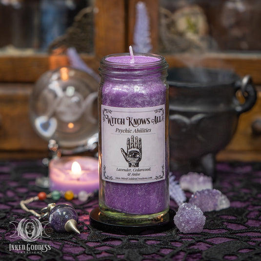 Witch Knows All Mini Jar Candle for Psychic Abilities