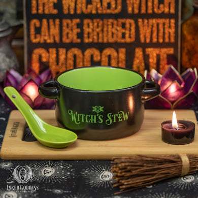 Witch's Stew Ceramic Soup Mug for Cozy Magick