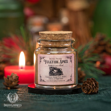 Yuletide Spice Incense Powder for Winter Warmth Spells