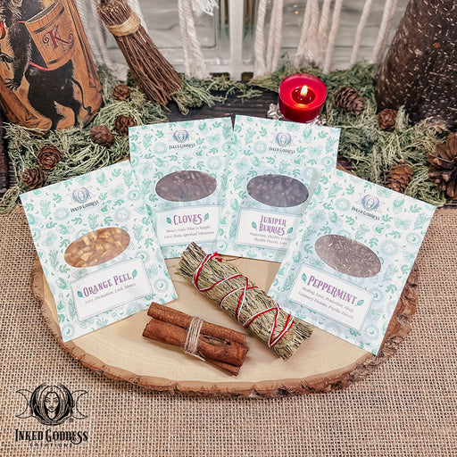 Yuletide Herb Set for Holiday Herbal Magick