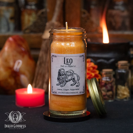 Zodiac Jar Candle for Empowered Astrological Magick