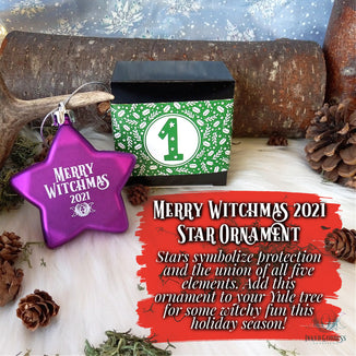 December 1- Merry Witchmas 2021 Star Ornament