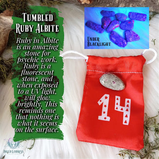 December 14- Tumbled Ruby Albite