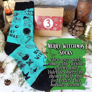 December 3- Merry Witchmas Socks