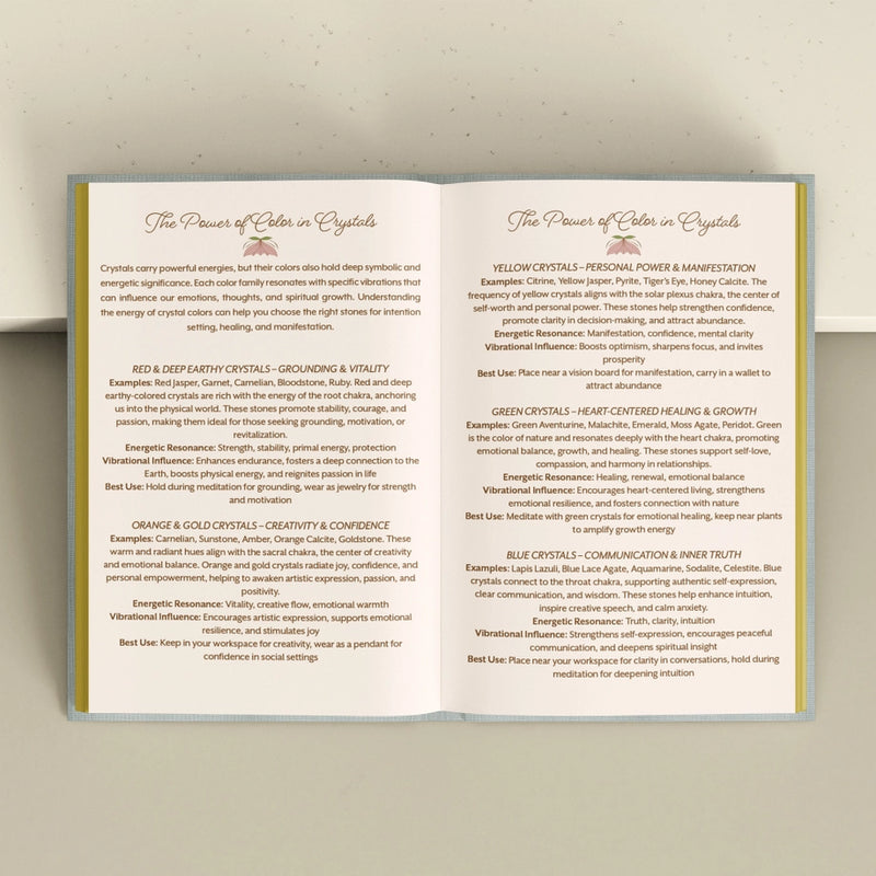 Load image into Gallery viewer, Crystal Companion Journal for Organizing Your Crystal Stash
