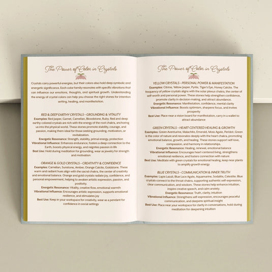 Crystal Companion Journal for Organizing Your Crystal Stash