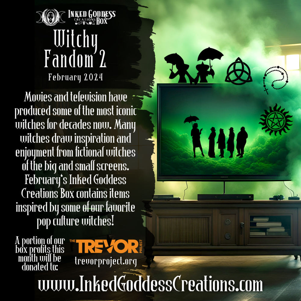 Witchy Fandom 2- February 2024 Inked Goddess Creations Box- One Time Purchase