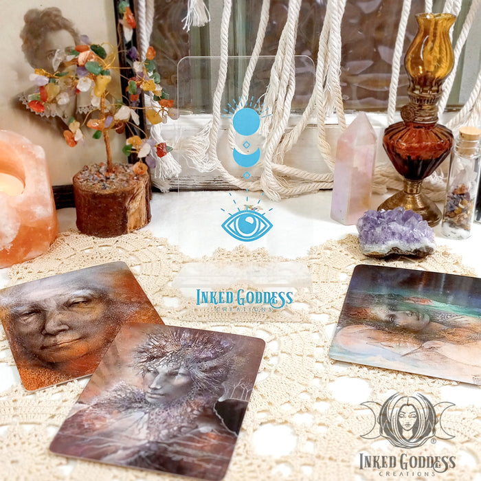 Acrylic Single Card or Cellphone Display for Your Altar- Inked Goddess Creations