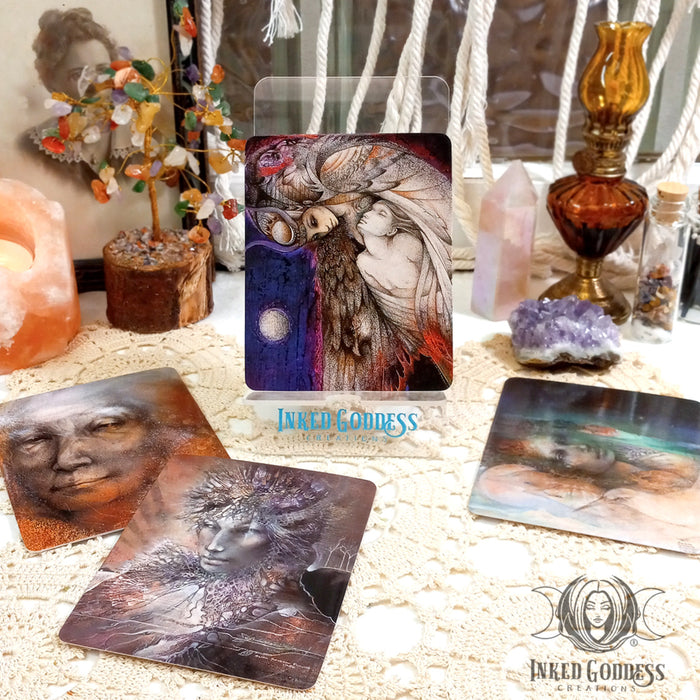 Acrylic Single Card or Cellphone Display for Your Altar- Inked Goddess Creations