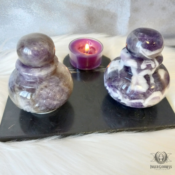 Gemstone Potion Bottle for Your Witchy Creations- Inked Goddess Creations