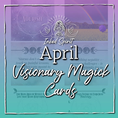 April 2021's Visionary Magick Cards Printable- Inked Goddess Creations