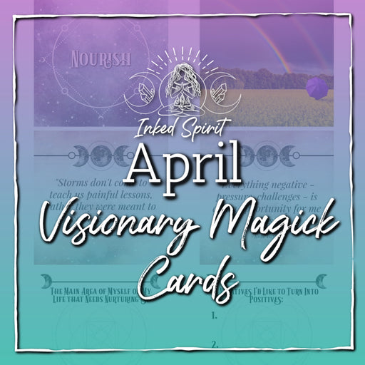 April 2021's Visionary Magick Cards Printable- Inked Goddess Creations