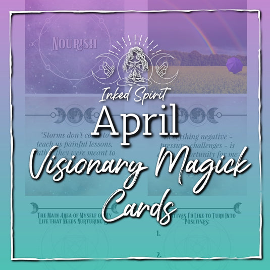 April 2021's Visionary Magick Cards Printable- Inked Goddess Creations