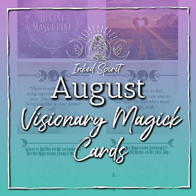 August 2021's Visionary Magick Cards Printable- Inked Goddess Creations