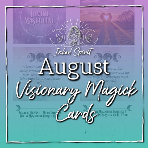 August 2021's Visionary Magick Cards Printable- Inked Goddess Creations