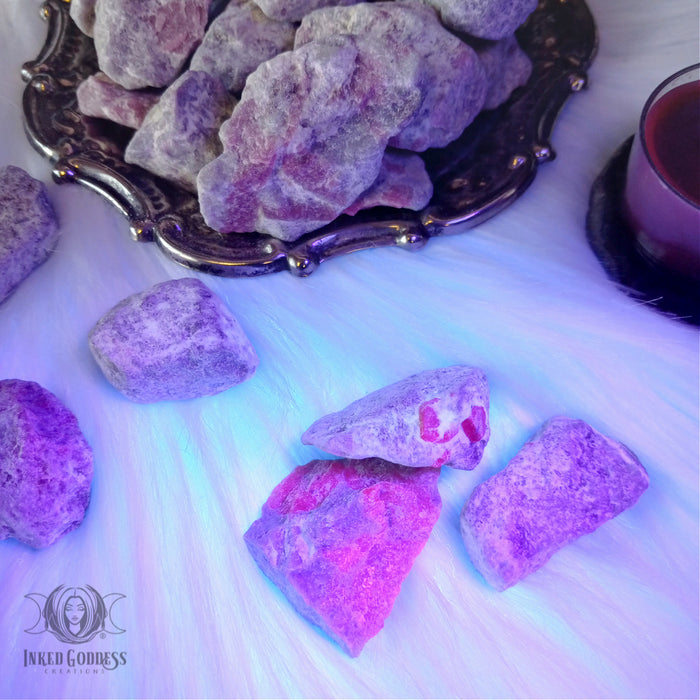 Ruby Feldspar Raw Piece for Creative Goals- Inked Goddess Creations