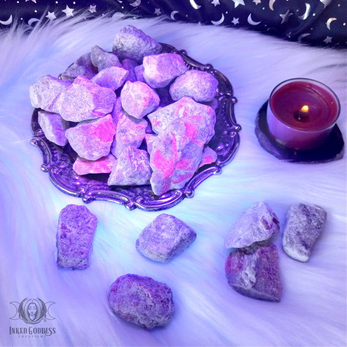 Ruby Feldspar Raw Piece for Creative Goals- Inked Goddess Creations