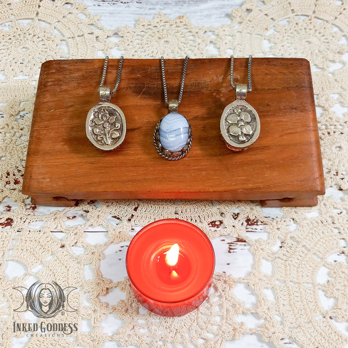 Crazy Lace Agate Gemstone Heart for Happiness- Inked Goddess Creations