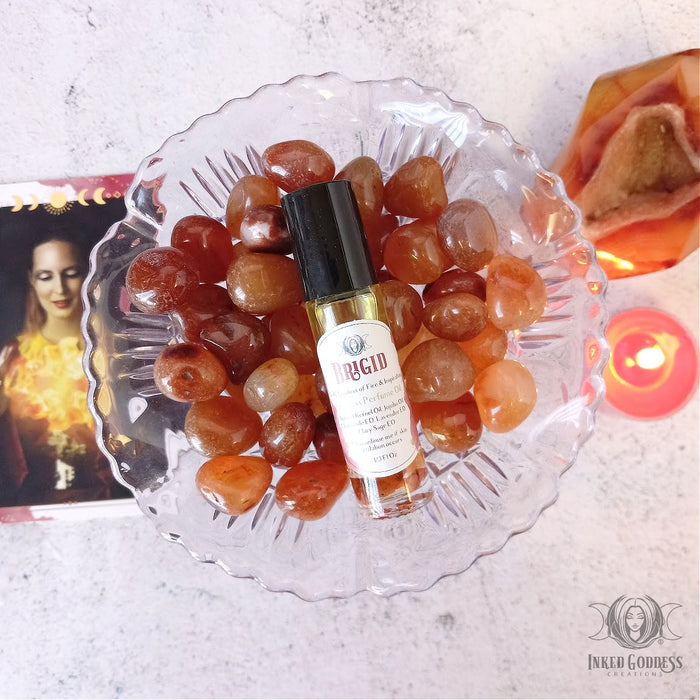 Brigid Goddess Perfume Oil for Fire and Inspiration- Inked Goddess Creations