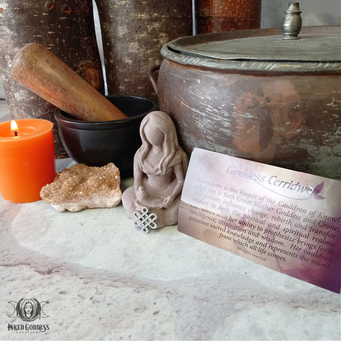 Cerridwen Goddess Figurine- Inked Goddess Creations