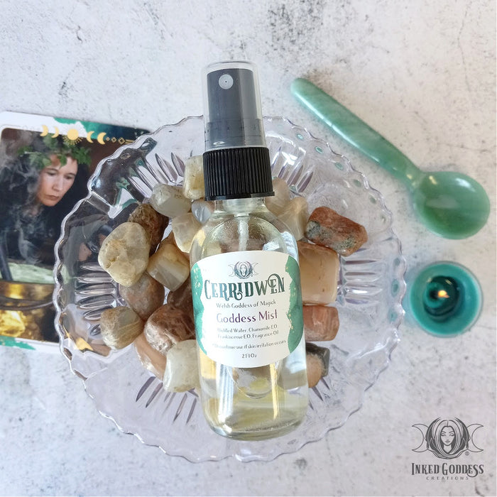 Cerridwen Goddess Mist for Magick & Inspiration- Inked Goddess Creations