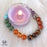 Chakra Bracelet and Tumbled Stones Gift Set- Inked Goddess Creations