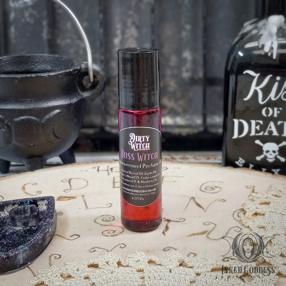 Boss Witch Perfume Oil- Dirty Witch- Witchy Empowerment- Inked Goddess Creations