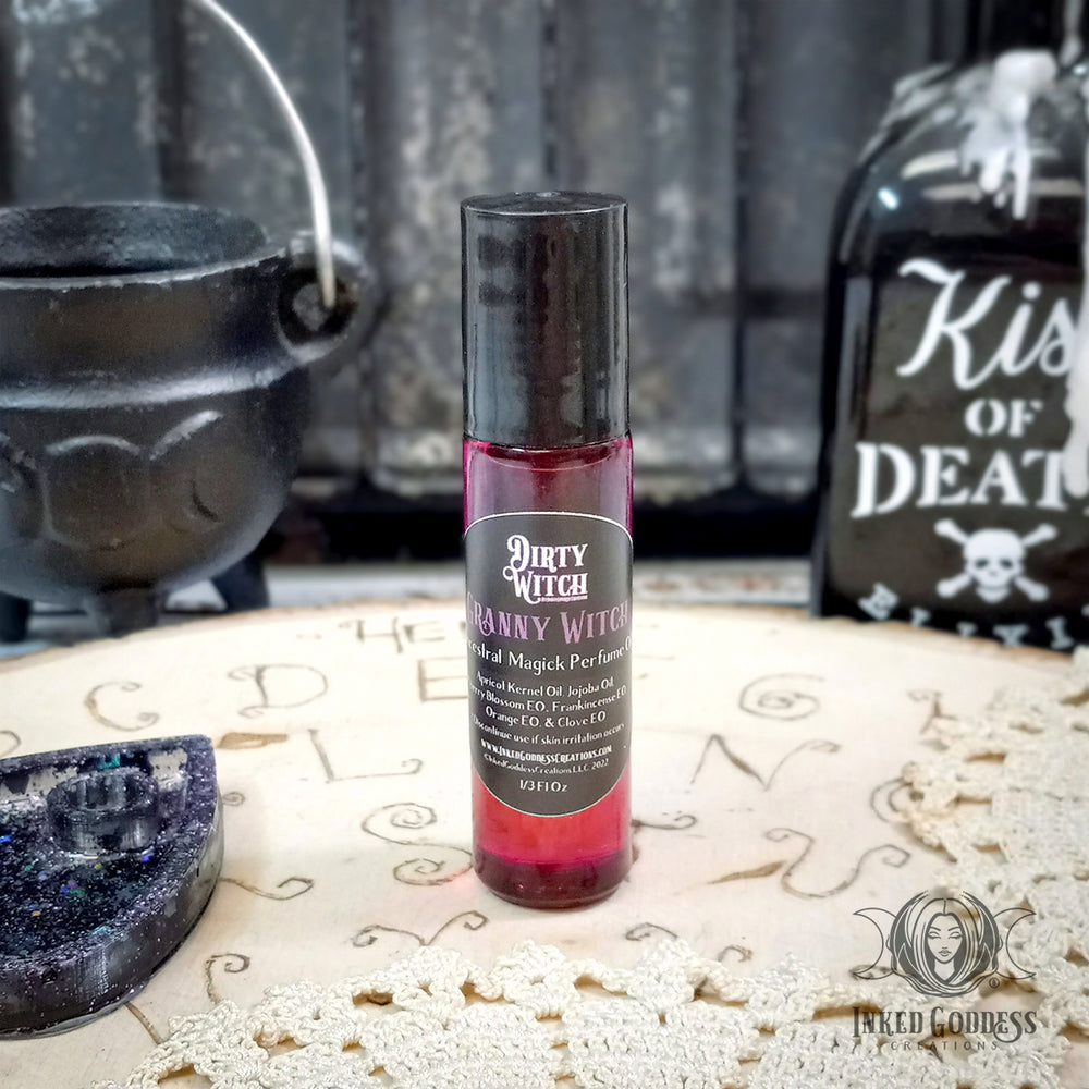 Granny Witch Perfume Oil- Dirty Witch- Ancestral & Matriarchal Magick- Inked Goddess Creations