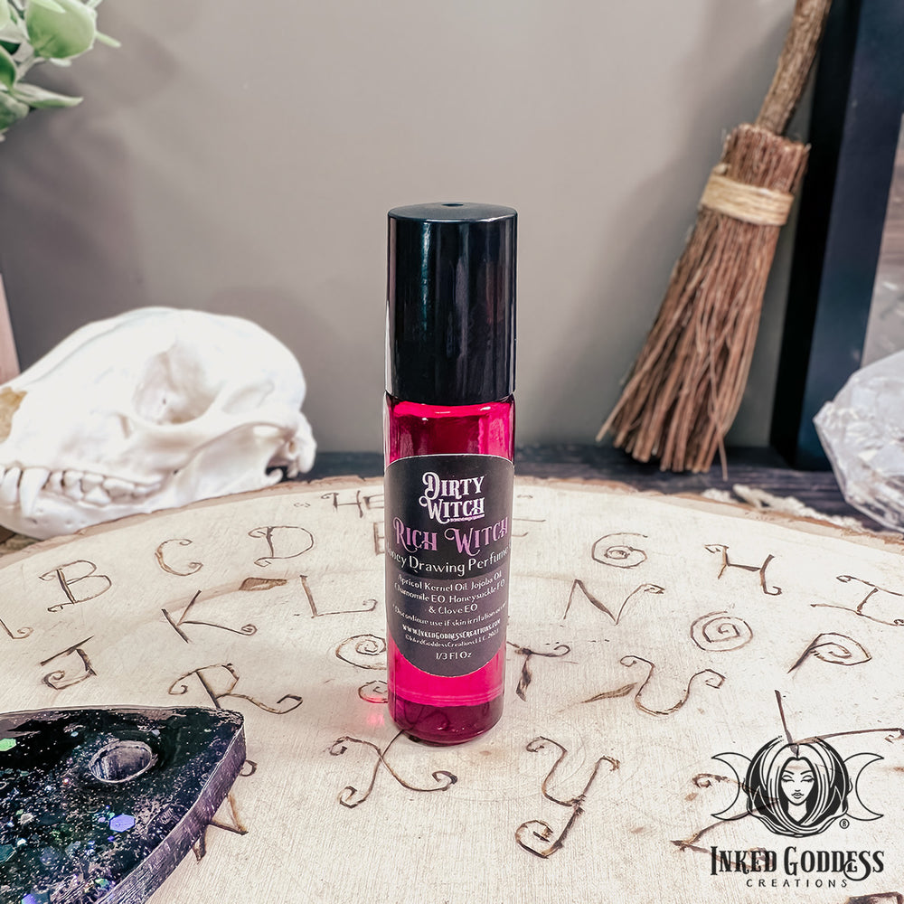 Rich Witch Perfume Oil- Dirty Witch- Money Drawing- Inked Goddess Creations