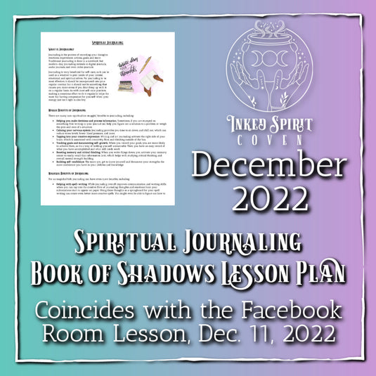 December 2022-Spiritual Journaling BOS Pages-Inked Spirit Coven- Inked Goddess Creations
