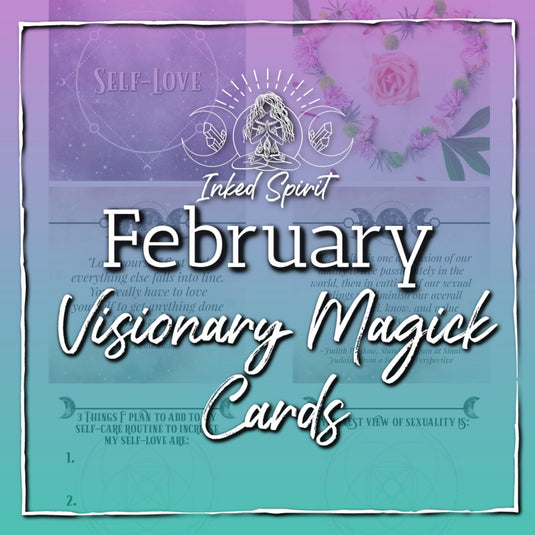 February 2021's Visionary Magick Cards Printable- Inked Goddess Creations