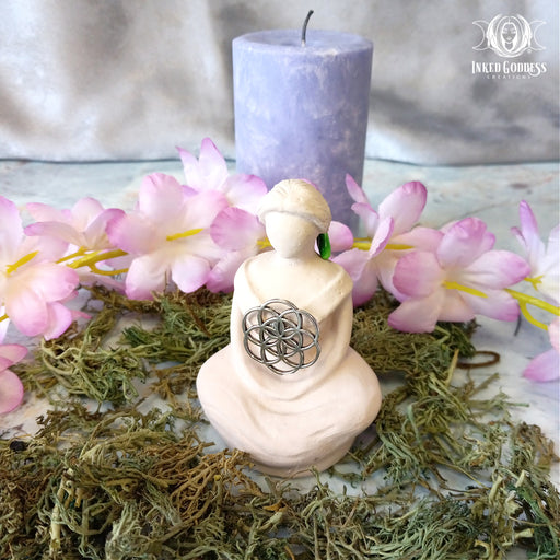 Flower of Life Goddess Statue- Inked Goddess Creations