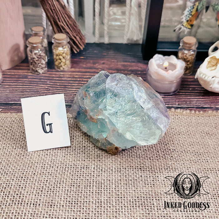 Raw Fluorite Cluster for Self-Confidence