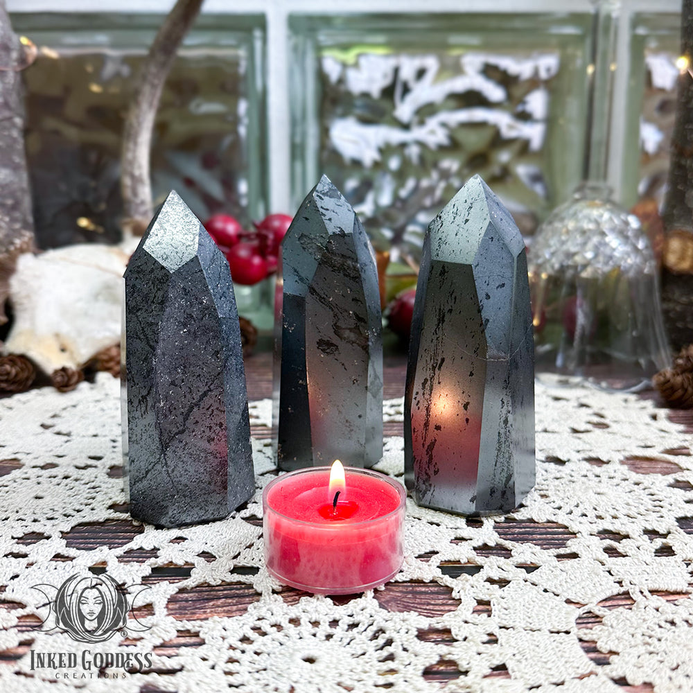 Hematite Tower for Powerful Grounding- Inked Goddess Creations