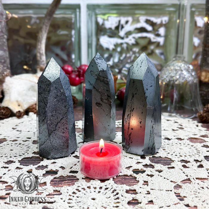 Hematite Tower for Powerful Grounding- Inked Goddess Creations