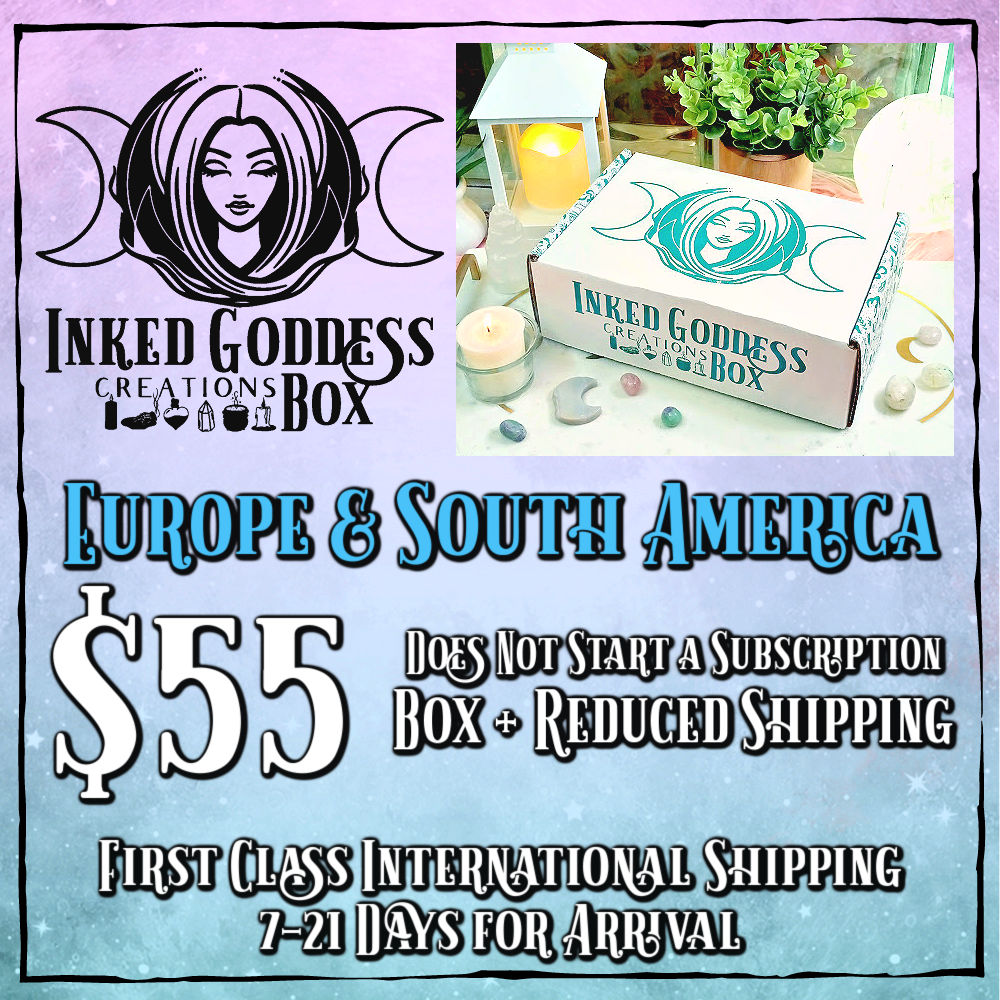 Inked Goddess Creations Box- Europe- Witch Subscription Box- Inked Goddess Creations