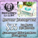 Inked Goddess Creations Box- Witchy Subscription Box- Inked Goddess Creations