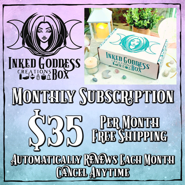 Inked Goddess Creations Box- Witchy Subscription Box- Inked Goddess Creations