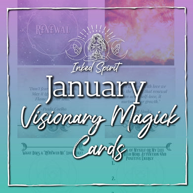 January 2021's Visionary Magick Cards Printable- Inked Goddess Creations