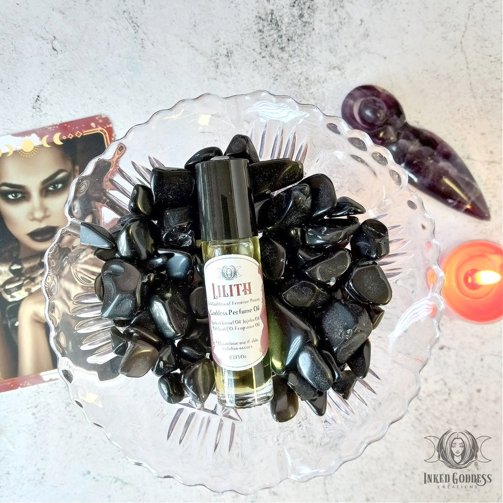 Lilith Goddess Perfume Oil for Feminine Power- Inked Goddess Creations