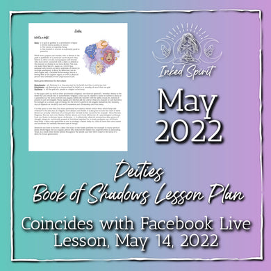 May 2022-Deities Book of Shadows Pages-Inked Spirit- Inked Goddess Creations