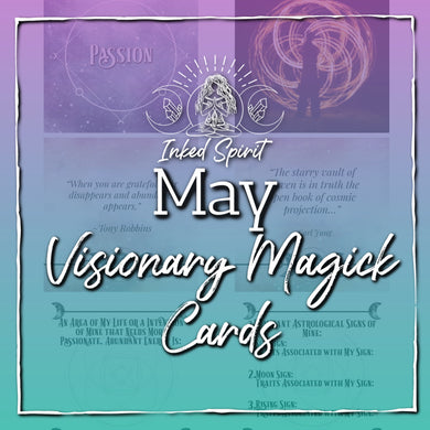 May 2021's Visionary Magick Cards Printable- Inked Spirit- Inked Goddess Creations