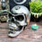 Metalized Alchemist Skull for Your Magickal Altar- Inked Goddess Creations