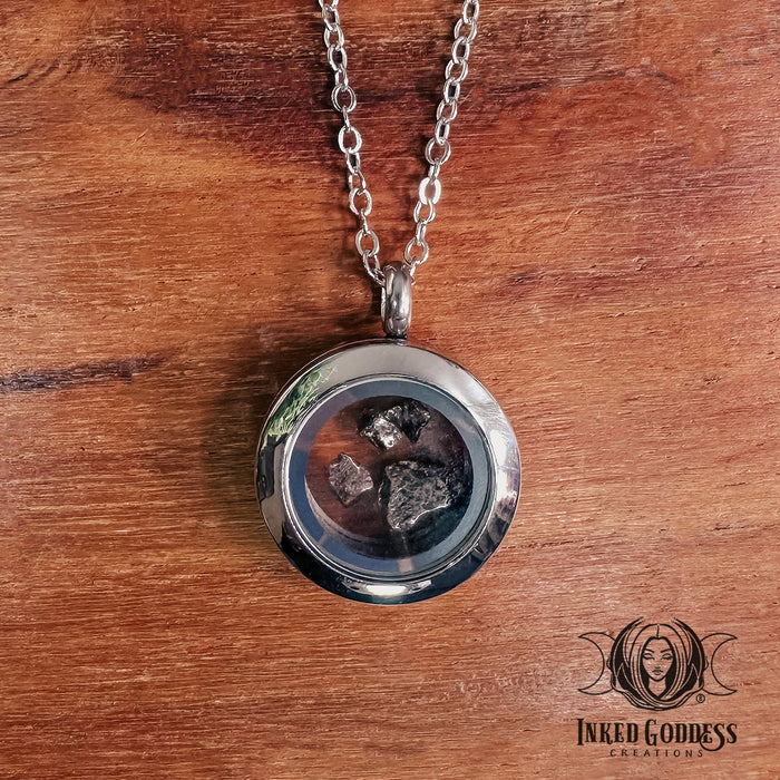 Meteorite Necklace for Spiritual Communication- Inked Goddess Creations