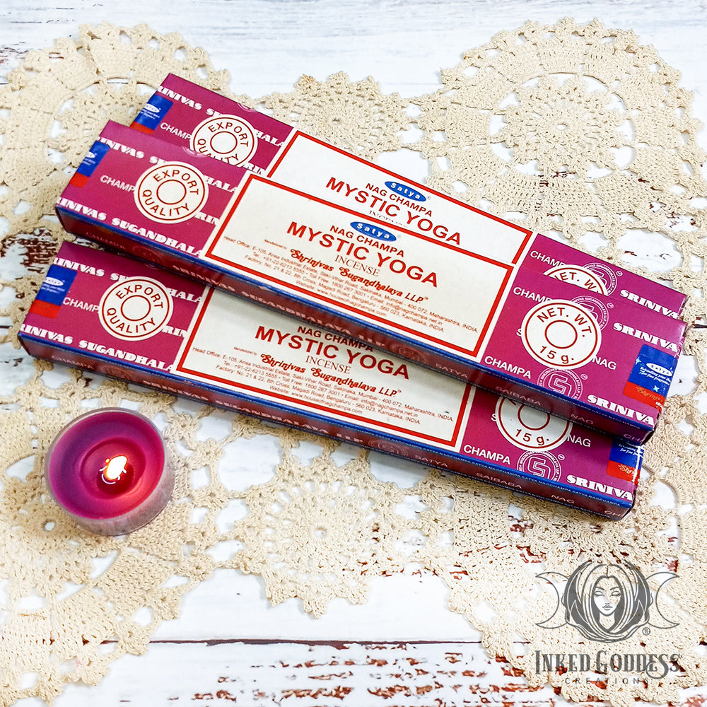 Mystic Yoga Stick Incense for Relaxation- Inked Goddess Creations