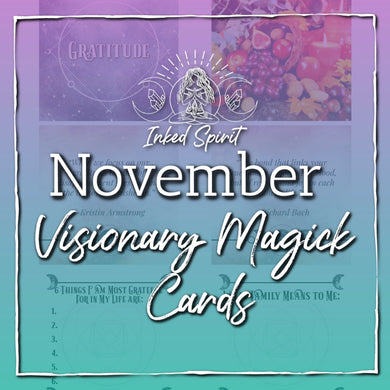 November 2020's Visionary Magick Cards Printable- Inked Goddess Creations