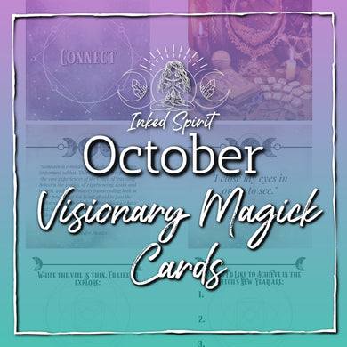 October 2021's Visionary Magick Cards Printable- Inked Goddess Creations